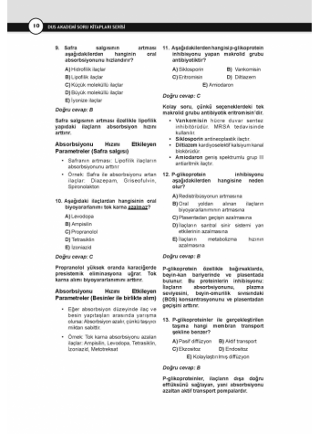 DUS Akademi Soru ( 2.Baskı ) FARMAKOLOJİ