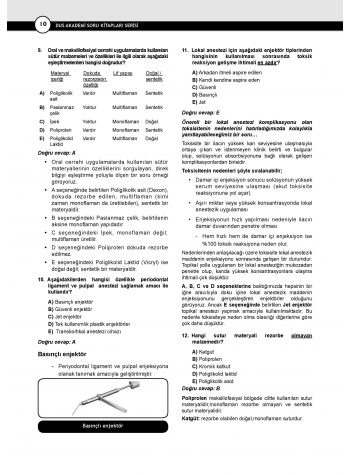 DUS Akademi Soru ( 3.Baskı ) Ağız Cerrahisi