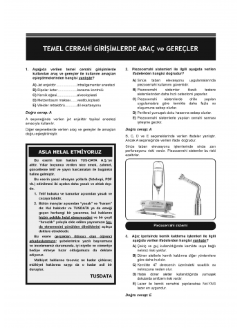 DUS Akademi Soru ( 3.Baskı ) Ağız Cerrahisi