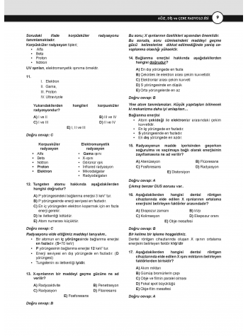 DUS Akademi Soru ( 3.Baskı ) Ağız Radyolojisi