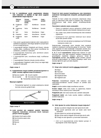 DUS Akademi Soru ( 4.Baskı ) Ağız Cerrahisi