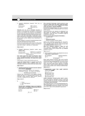 Dusdatamax Mikrobiyoloji Soruları ( 7.Baskı )