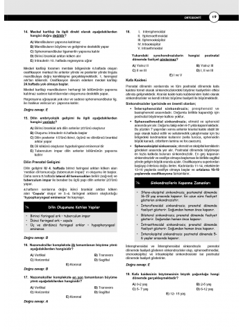 Dusdatamax Ortodonti Soruları ( 7.Baskı )