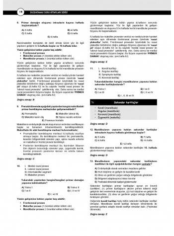 Dusdatamax Ortodonti Soruları ( 7.Baskı )