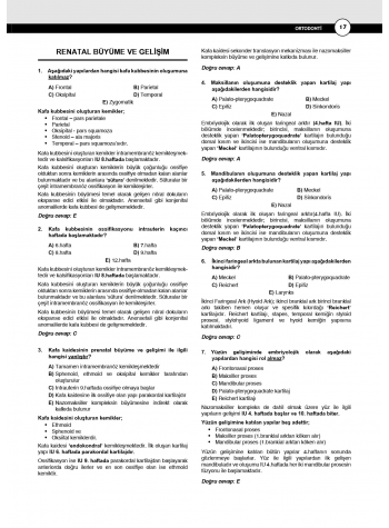 Dusdatamax Ortodonti Soruları ( 7.Baskı )