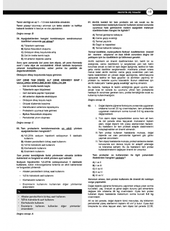 Dusdatamax Protetik Diş Soruları ( 7.Baskı )