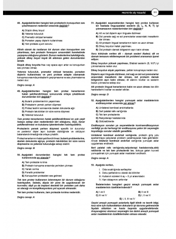 Dusdatamax Protetik Diş Soruları ( 7.Baskı )