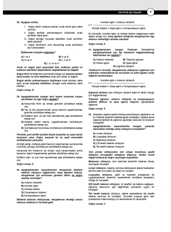 Dusdatamax Protetik Diş Soruları ( 7.Baskı )
