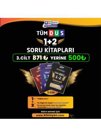 Tüm Dus Soruları 1+2 Temel + Klinik ( 3 Cilt )