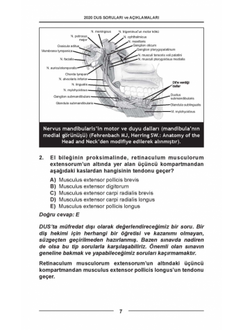 DUS SORULARI - ÖSYM'nin Orijinal 2020 DUS SORULARI - ÖSYM'nin Orijinal 2020