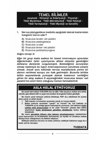 DUS SORULARI - ÖSYM'nin Orijinal 2020 DUS SORULARI - ÖSYM'nin Orijinal 2020