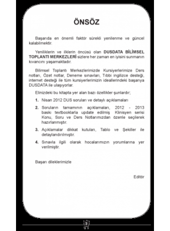NİSAN 2012 DUS SORULARI ve Detaylı Açıklamaları NİSAN 2012 DUS SORULARI ve Detaylı Açıklamaları