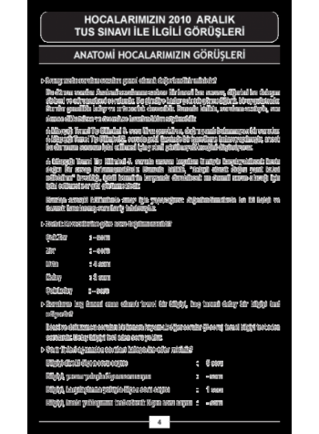 Aralık 2010 Açıklamalı Tus Soruları Aralık 2010 Açıklamalı Tus Soruları