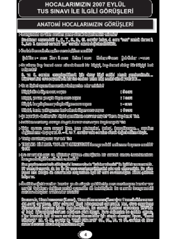 Eylül 2007 Açıklamalı Tus Soruları Eylül 2007 Açıklamalı Tus Soruları