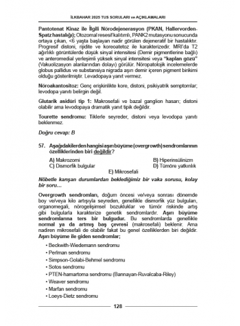 İlkbahar 2025 ÖSYM nin Orijinal TUS Soruları