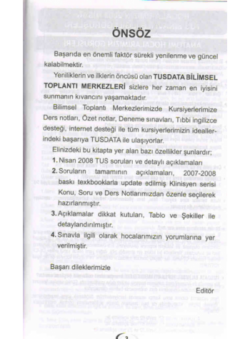 Nisan 2008 Açıklamalı Tus Soruları Nisan 2008 Açıklamalı Tus Soruları