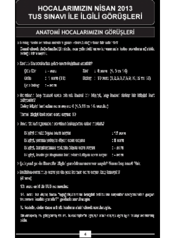 Nisan 2013 TUS Soruları ve Detaylı Açıklamaları Nisan 2013 TUS Soruları ve Detaylı Açıklamaları