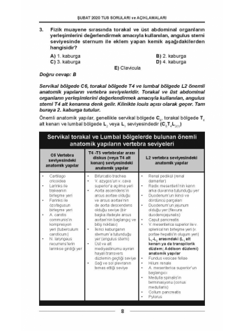 ŞUBAT 2020 ÖSYM'nin Orjinal TUS SORULARI ŞUBAT 2020 ÖSYM'nin Orjinal TUS SORULARI