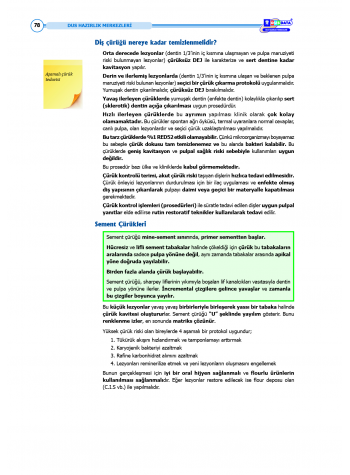 DUS Şampiyonların Notu ( 17.Baskı ) Restoratif Diş