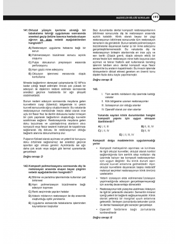 DUS Maddeler Bilgisi Soruları ( 2.Baskı ) DUS Maddeler Bilgisi Soruları ( 2.Baskı )