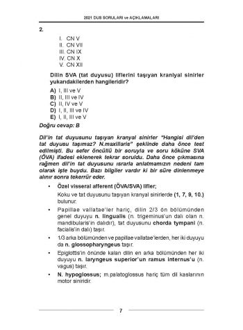 DUS Soruları - ÖSYM'nin Orijinal 2021