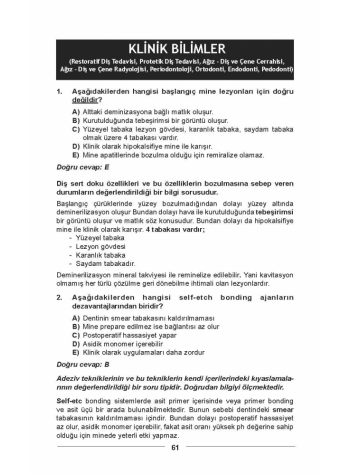 DUS SORULARI - ÖSYM'nin Orijinal EYLÜL 2013 DUS SORULARI - ÖSYM'nin Orijinal EYLÜL 2013