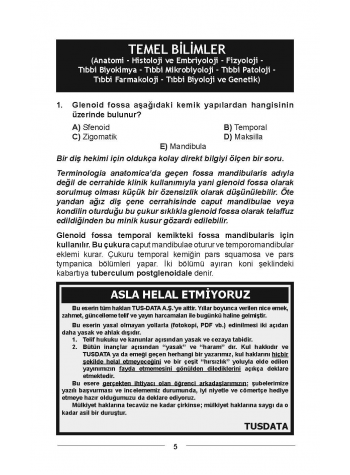 DUS Soruları - ÖSYM'nin Orijinal Haziran 2023 DUS Soruları - ÖSYM'nin Orijinal Haziran 2023