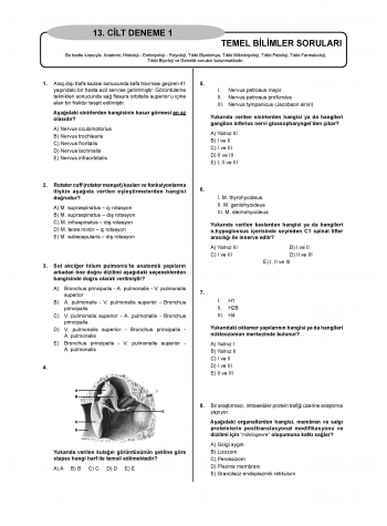 Denttest Deneme Sınavları / 13.Cilt Denttest Deneme Sınavları / 13.Cilt