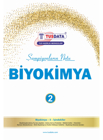 TUS Şampiyonların Notu - BİYOKİMYA ( Genel ) TUS Şampiyonların Notu - BİYOKİMYA ( Genel )