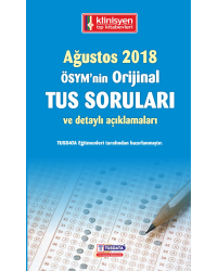 AĞUSTOS 2018 ÖSYM'nin Orjinal TUS SORULARI