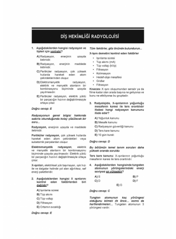 DUS Akademi Soru ( 2.Baskı ) AĞIZ RADYOLOJİSİ