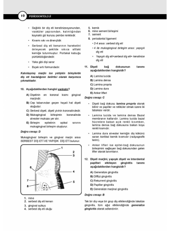 DUS Miadent Soru ( 5.Baskı ) Periodontoloji