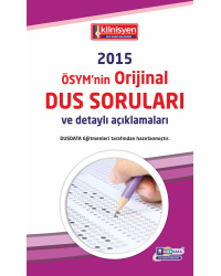 DUS SORULARI - ÖSYM'nin Orijinal 2015