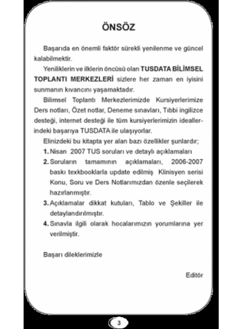 Eylül 2007 Açıklamalı Tus Soruları Eylül 2007 Açıklamalı Tus Soruları