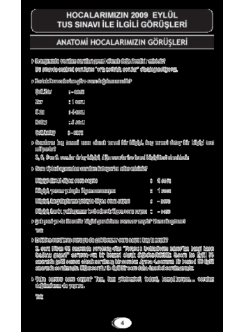 Eylül 2009 Açıklamalı Tus Soruları Eylül 2009 Açıklamalı Tus Soruları