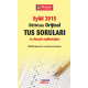 EYLÜL 2015 ÖSYM'nin Orjinal TUS SORULARI