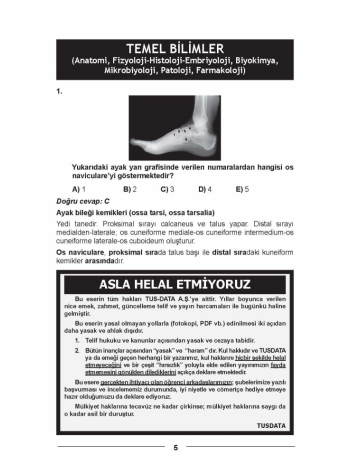 EYLÜL 2019 ÖSYM'nin Orjinal TUS SORULARI EYLÜL 2019 ÖSYM'nin Orjinal TUS SORULARI