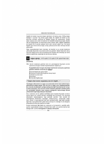 Nisan 2010 Açıklamalı Tus Soruları Nisan 2010 Açıklamalı Tus Soruları