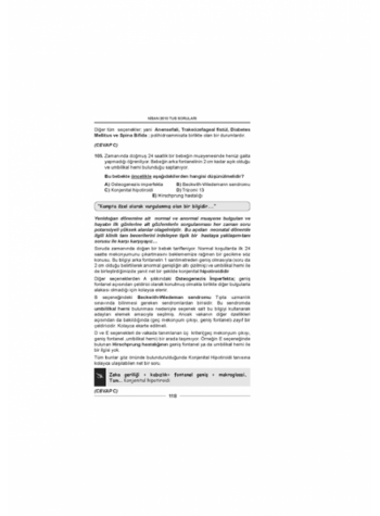 Nisan 2010 Açıklamalı Tus Soruları Nisan 2010 Açıklamalı Tus Soruları