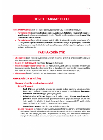 ProspekTUS Fakülte-Komite FARMAKOLOJİ 