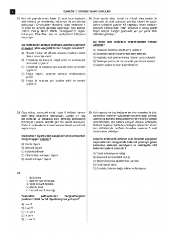 24 Açıklamalı Deneme Serisi - Dahiliye 24 Açıklamalı Deneme Serisi - Dahiliye