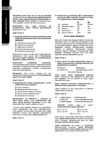 Klinisyen Prime Soruları Mikrobiyoloji ( 18.Baskı ) Klinisyen Prime Soruları Mikrobiyoloji ( 18.Baskı )