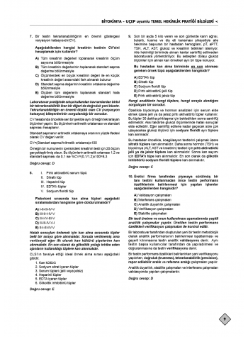 Klinisyen Prime Soruları Biyokimya ( 20.Baskı )