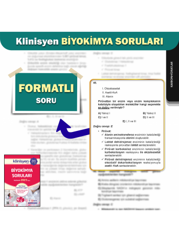 KLİNİSYEN SORU KİTABI ( 16.Baskı ) BİYOKİMYA