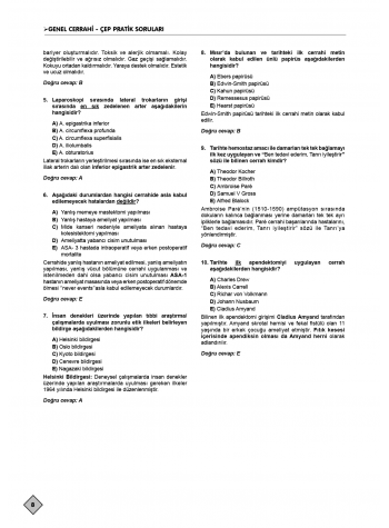 Klinisyen Soruları Genel Cerrahi ( 19.Baskı ) Klinisyen Soruları Genel Cerrahi ( 19.Baskı )