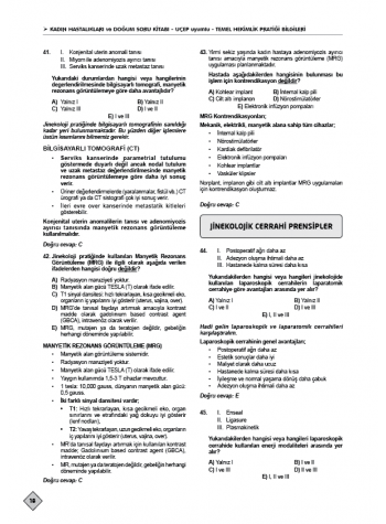 Klinisyen Soruları Kadın Doğum ( 18.Baskı )