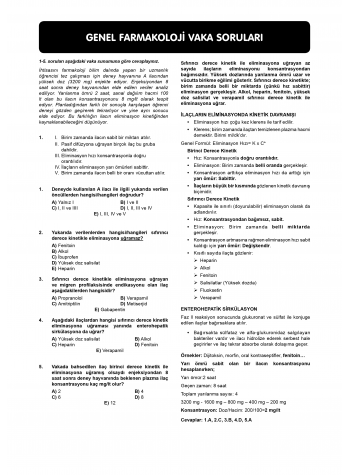 Vaka Soruları Farmakoloji ( 3.Baskı )