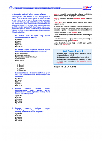 Vaka Soruları FİZYOLOJİ ( 1.Baskı ) Vaka Soruları FİZYOLOJİ ( 1.Baskı )