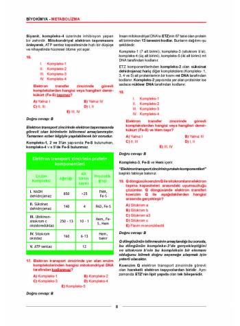 MEDİTUS SERİSİ - BİYOKİMYA SORULARI - 2.Baskı