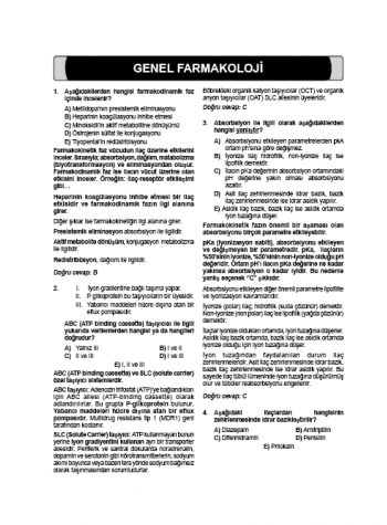 Meditus Soruları - Farmakoloji ( 4.Baskı )